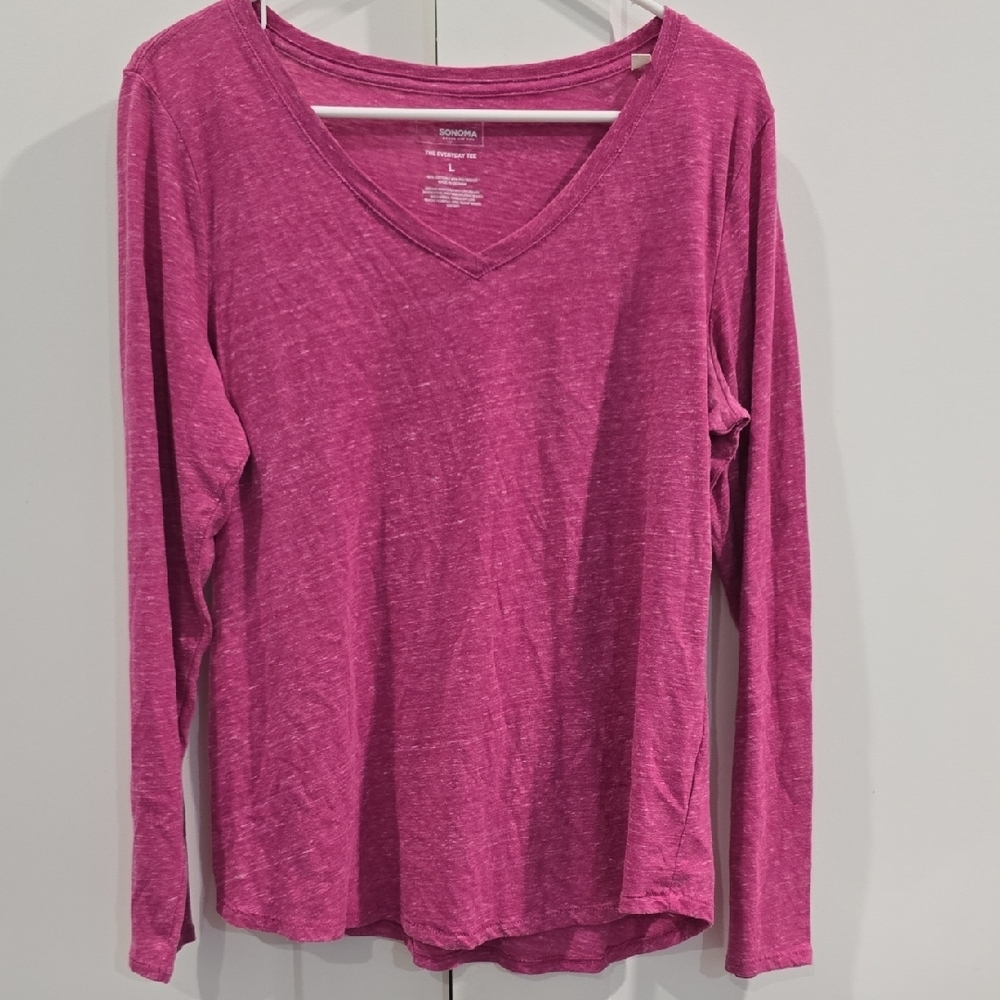 Sonoma Fuchsia Long Sleeve Tee